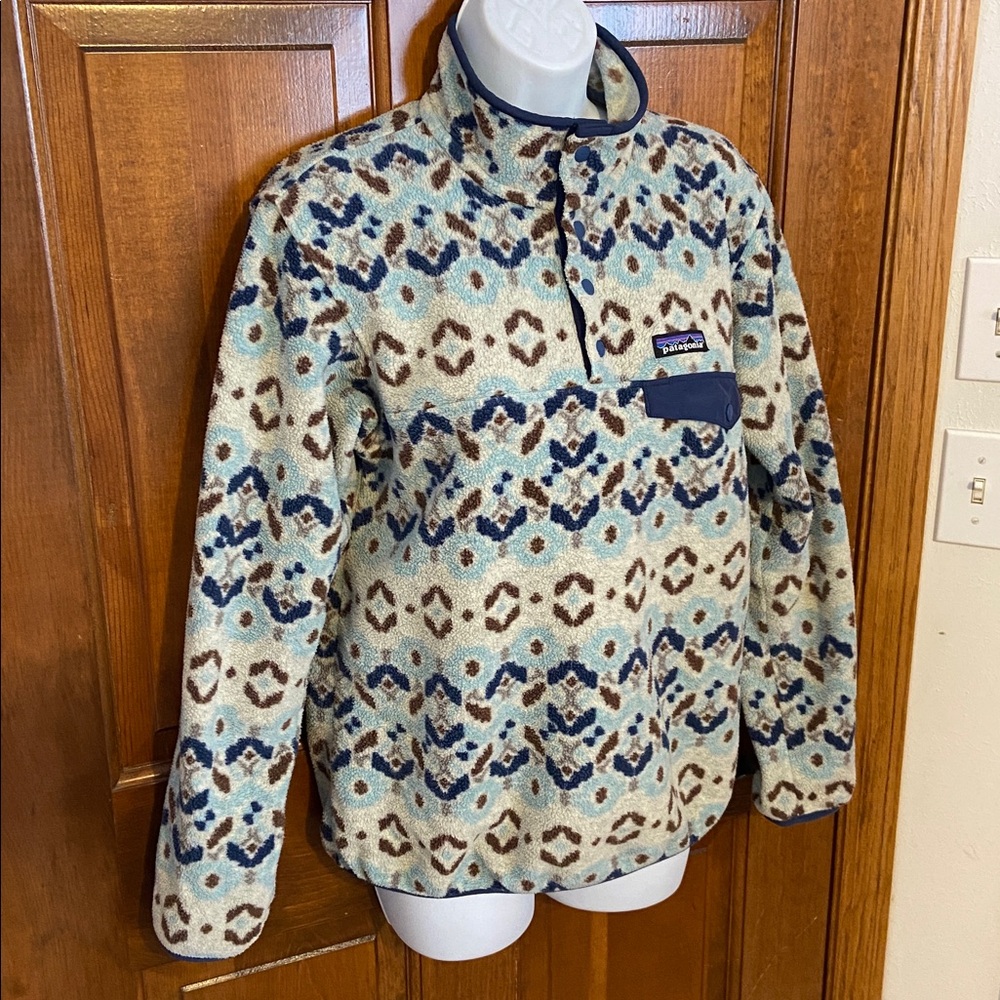 Patagonia Synchilla Snap-T Fleece "Tundra Cluster" pattern Outdoor Size X Small - Picture 4 of 12